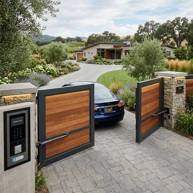 High-Security Industrial Swing Gate